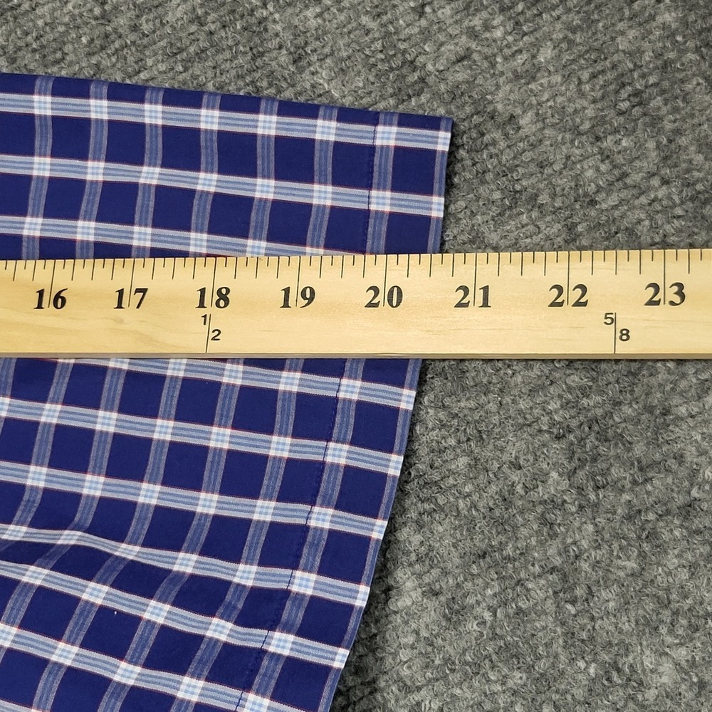 Men's Brooks Brothers Regent Shirt XL Blue Button Down Puckerware Plaid Checker - Picture 16 of 16